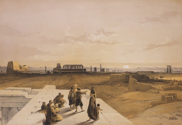 The temple of Luxor by David Roberts